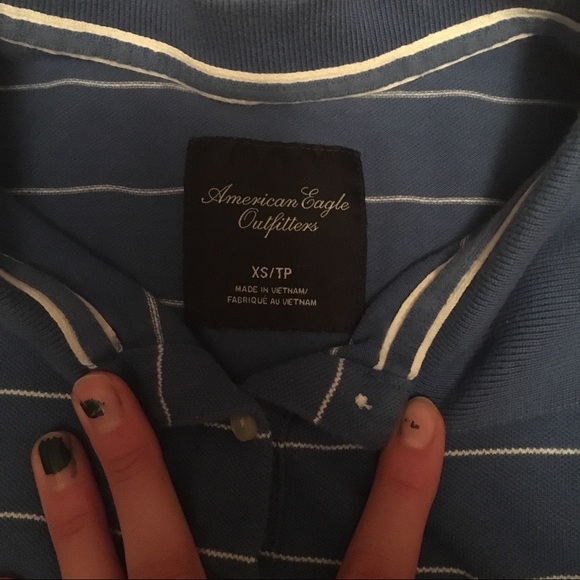 American Eagle Striped Polo - Picture 2 of 2
